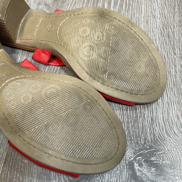 Spring Step Madeleine Red Leather Heeled Dress Sandals EU 40 (US 9) - Picture 14 of 16